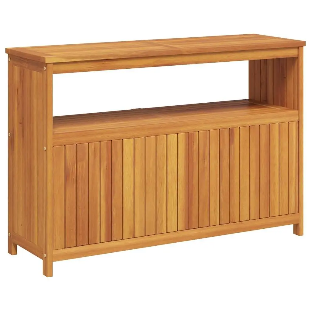 Garden Console Table 110x35x75cm Outdoor Storage Furniture Solid Wood Acacia