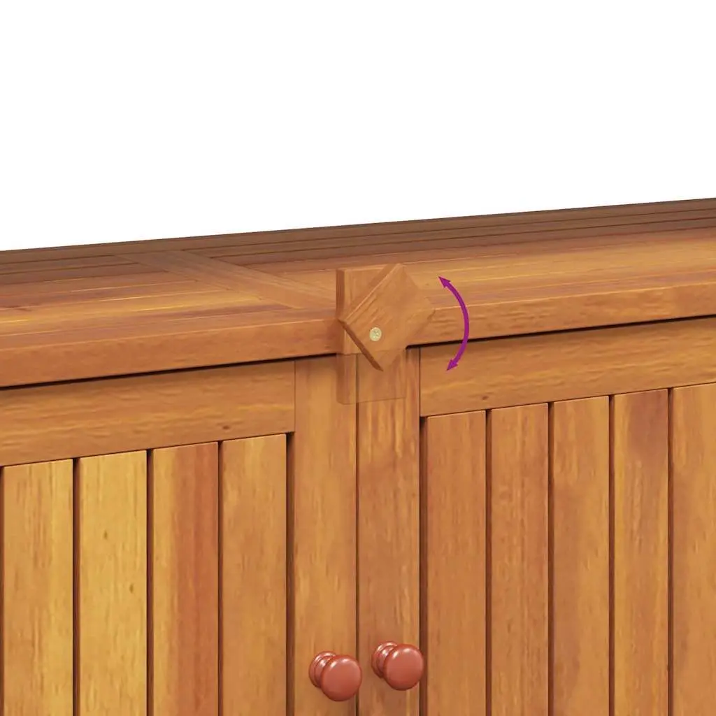 Garden Console Table 110x35x75cm Outdoor Storage Furniture Solid Wood Acacia