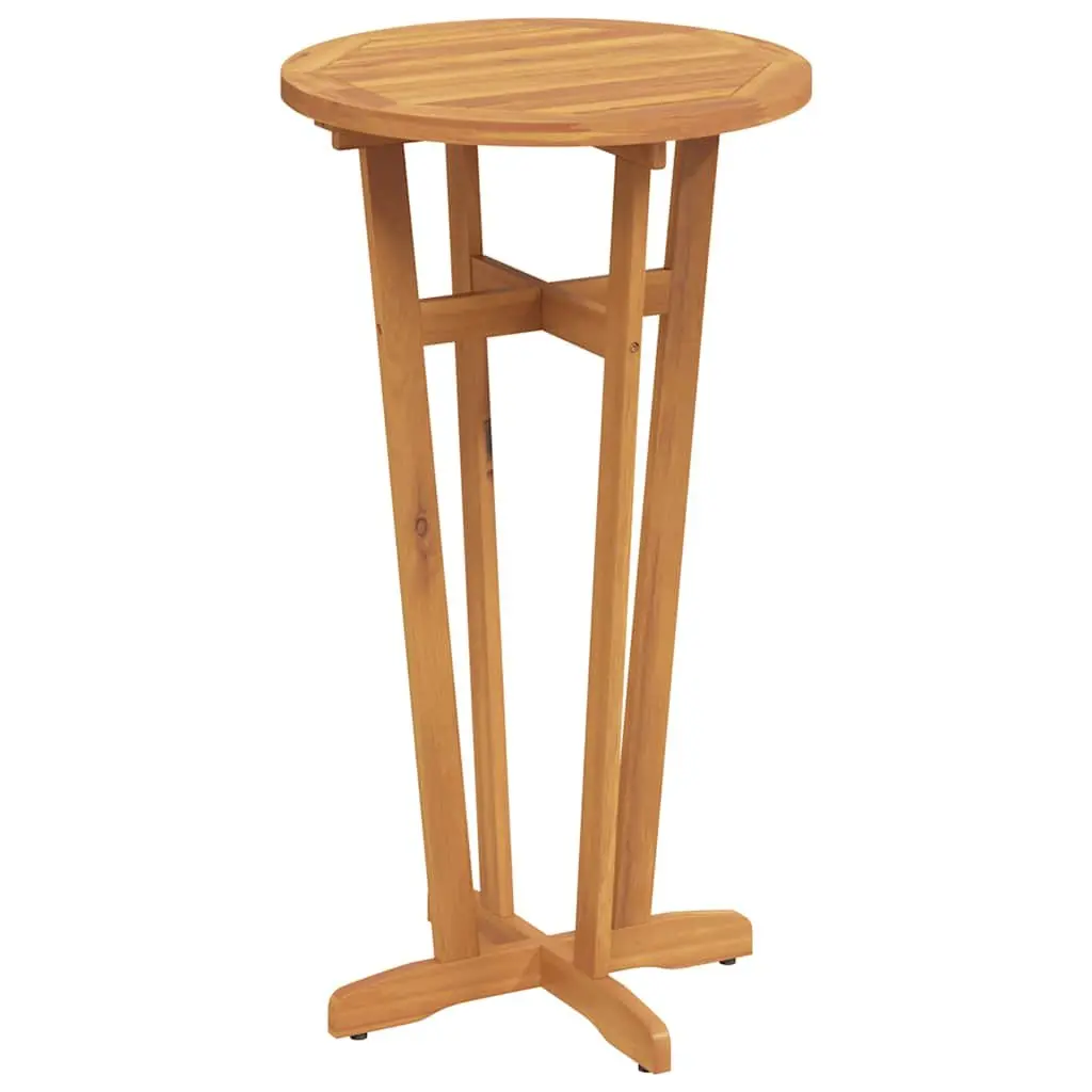 Garden Bar Table High Top Ø60x105cm Solid Acacia Wood Brown