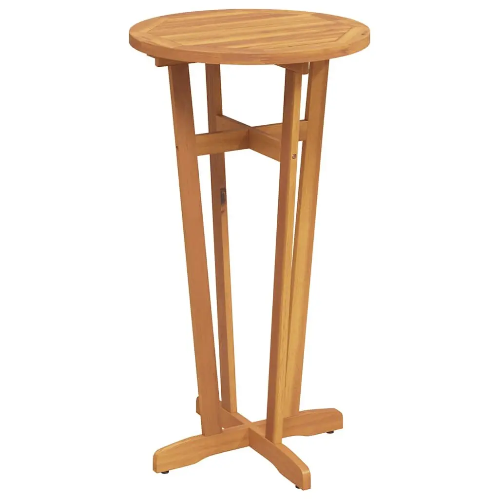 Garden Bar Table High Top Ø60x105cm Solid Acacia Wood Brown