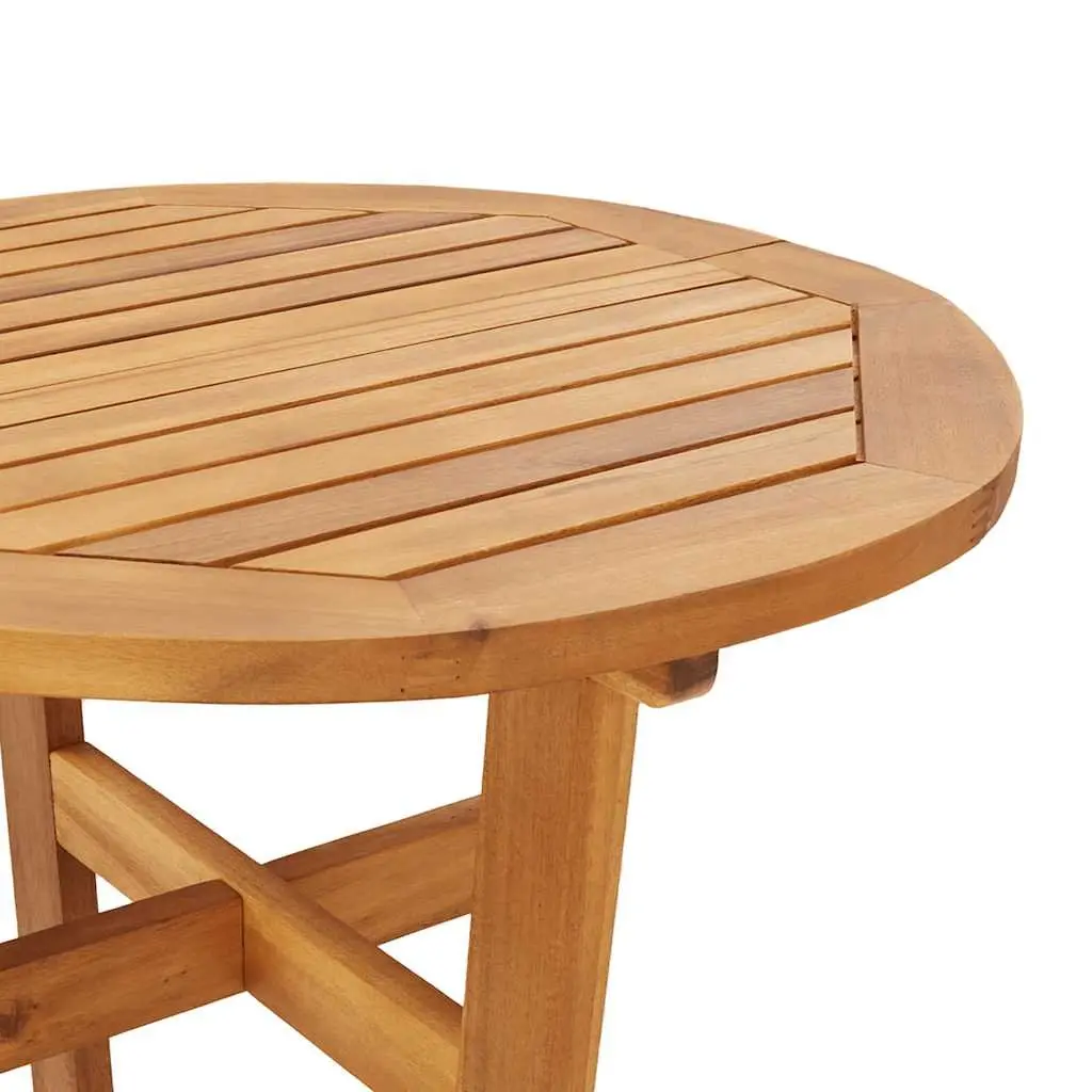 Garden Bar Table High Top Ø60x105cm Solid Acacia Wood Brown