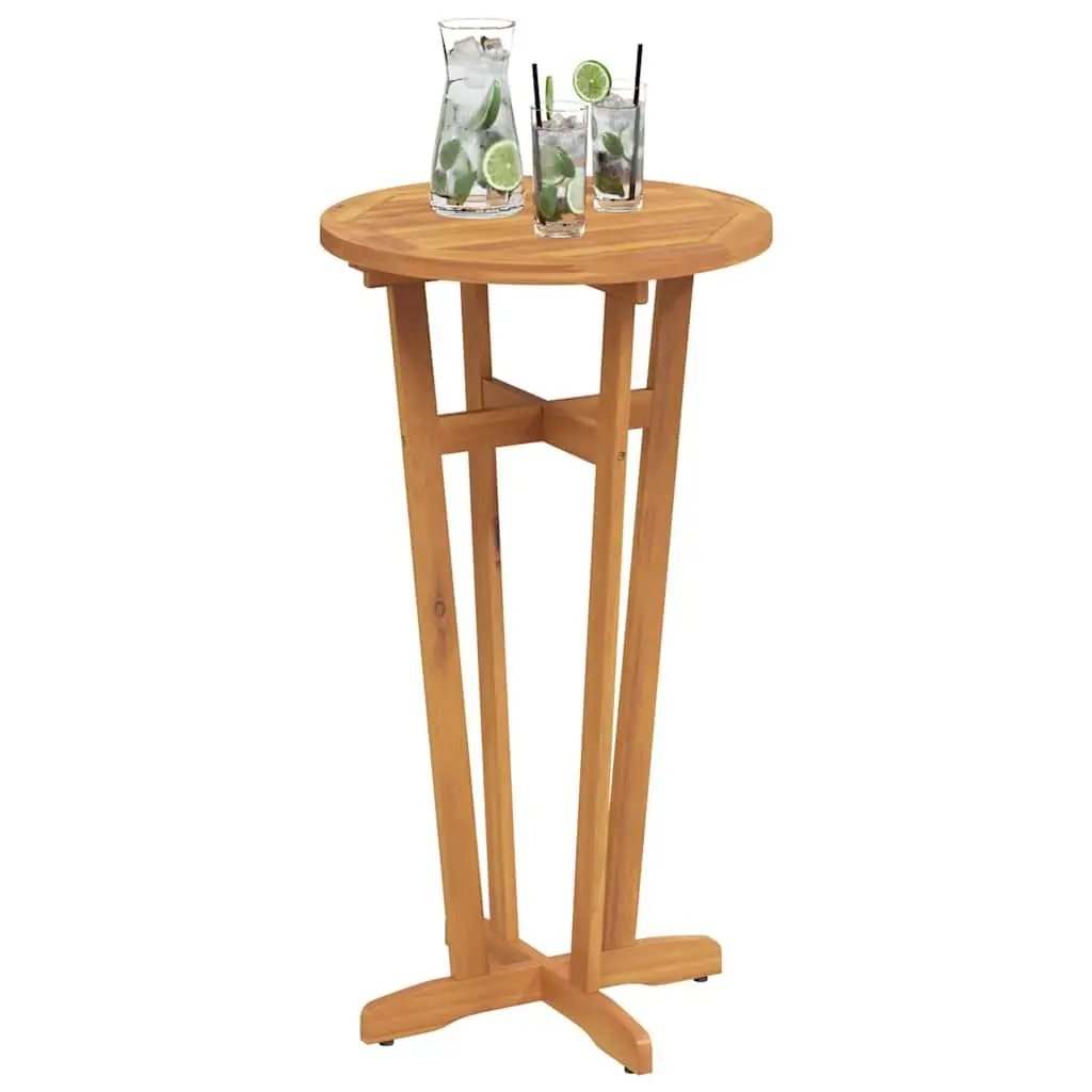 Garden Bar Table High Top Ø60x105cm Solid Acacia Wood Brown