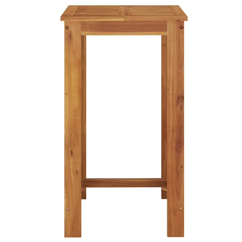 Garden Bar Table Solid Acacia Wood 60x60x105 cm Outdoor Indoor Bistro High Dining