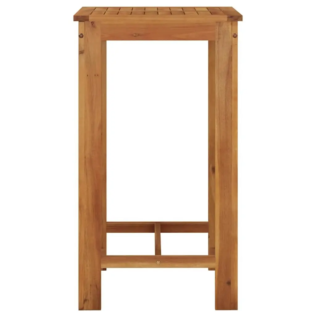 Garden Bar Table Solid Acacia Wood 60x60x105 cm Outdoor Indoor Bistro High Dining