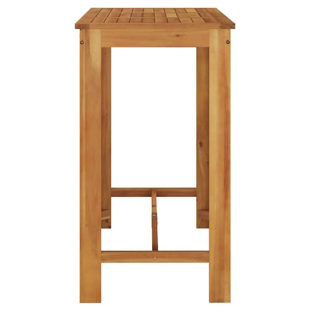 Garden Bar Table Solid Acacia Wood Brown 120x60x105 cm