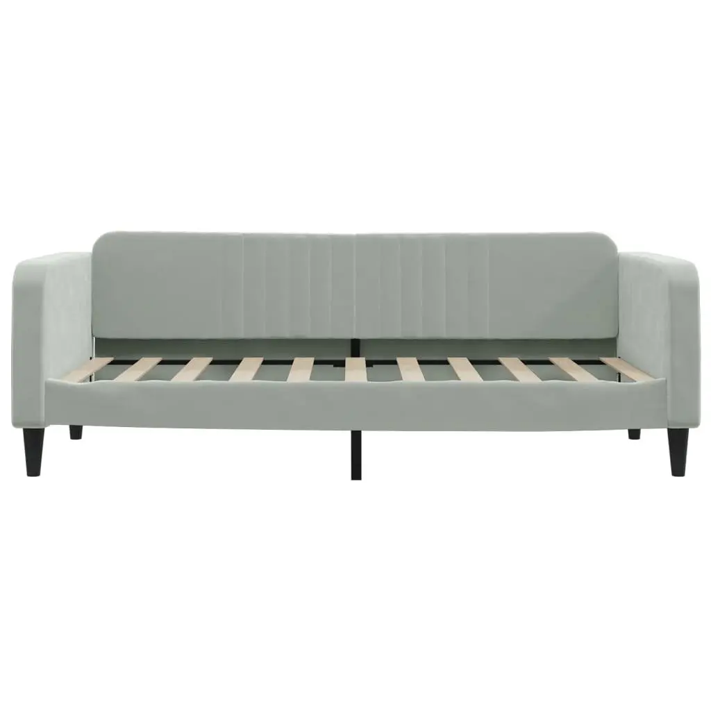 Daybed with Trundle and Drawers Storage Sofa Bed Grey 90x190 cm Guest