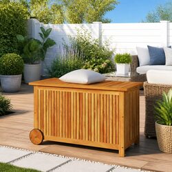 Friendly Garden Storage Box with Wheels for Easy Storage