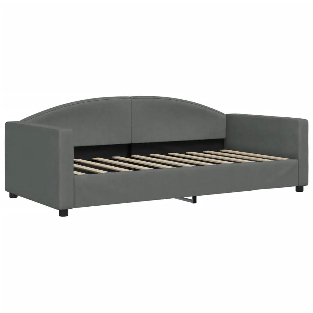 Daybed with Trundle and Storage Drawers Grey