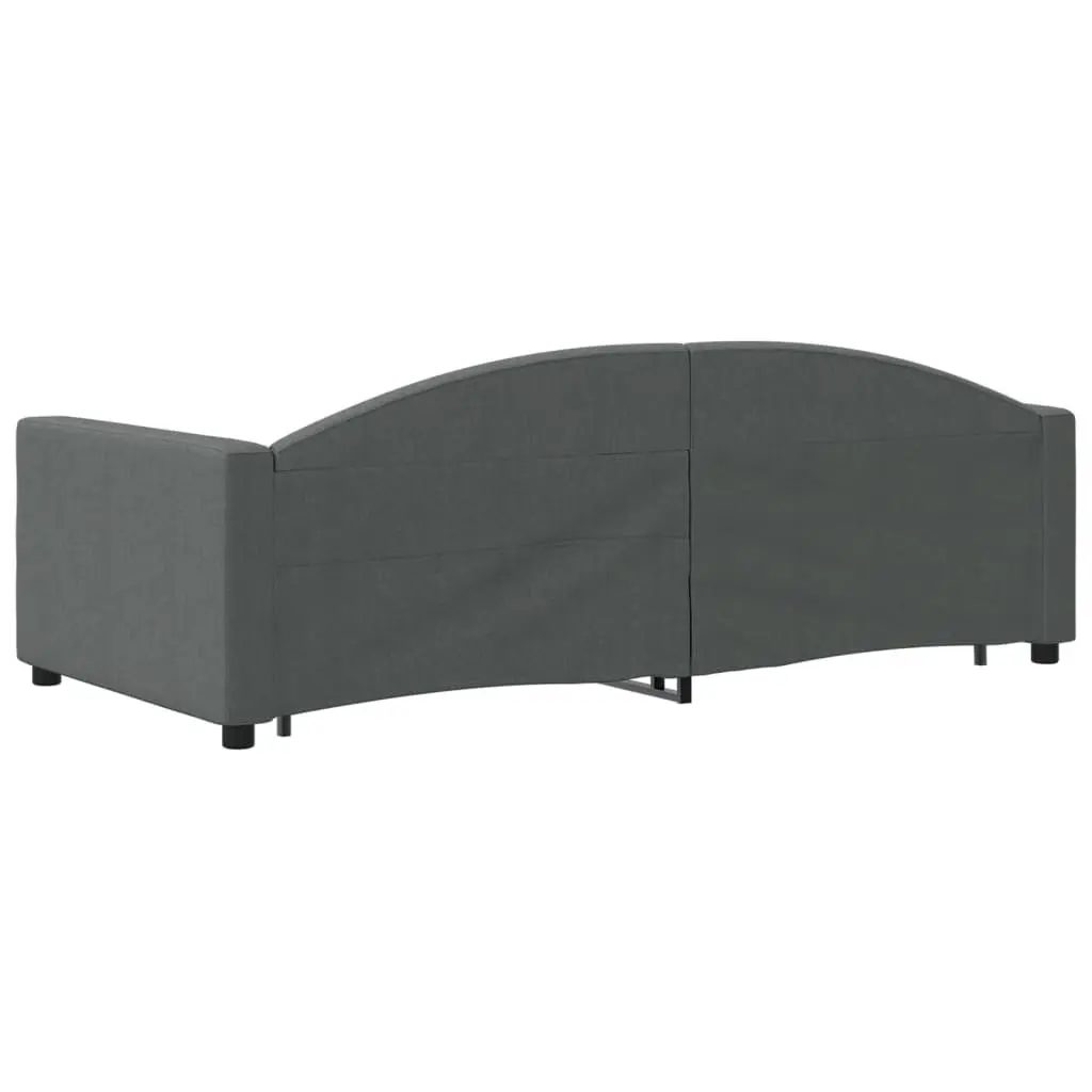 Daybed with Trundle and Storage Drawers Grey