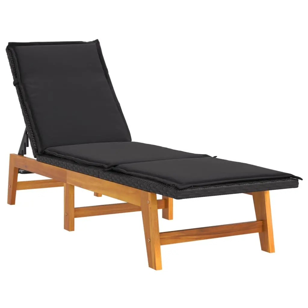 Sun Lounger with Side Table