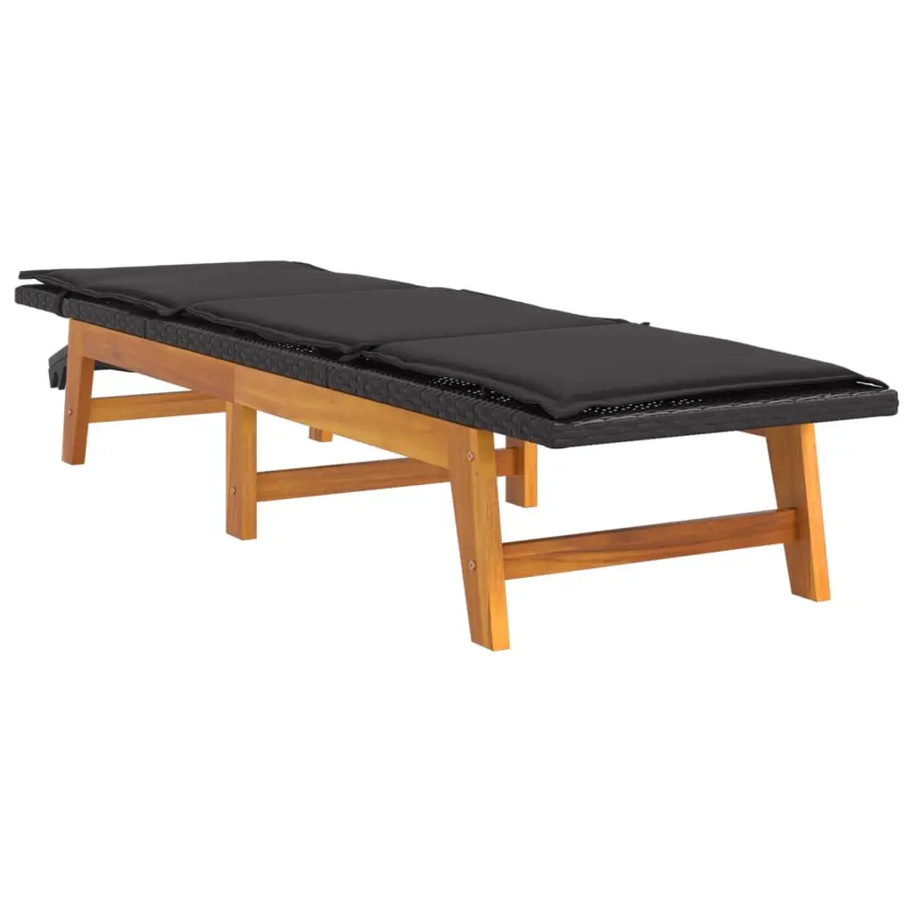 Sun Lounger with Side Table