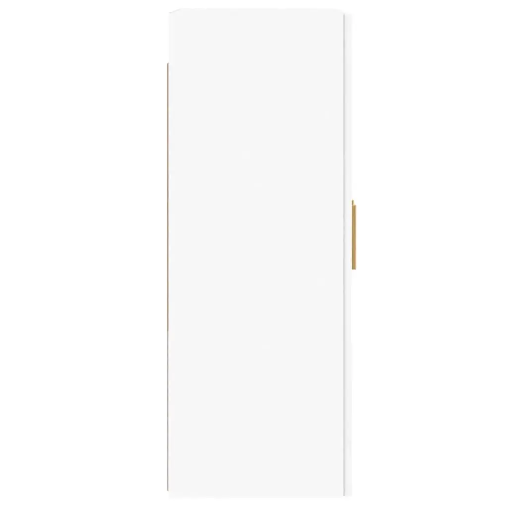 Wall Mounted Storage Cabinets 2 pcs White Glass Door Hanging Organiser