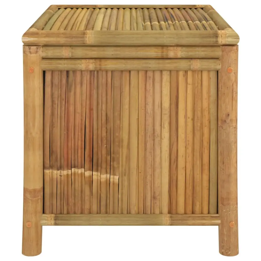 Bamboo Storage Box Outdoor Garden Chest Bench Brown 60x52x55cm