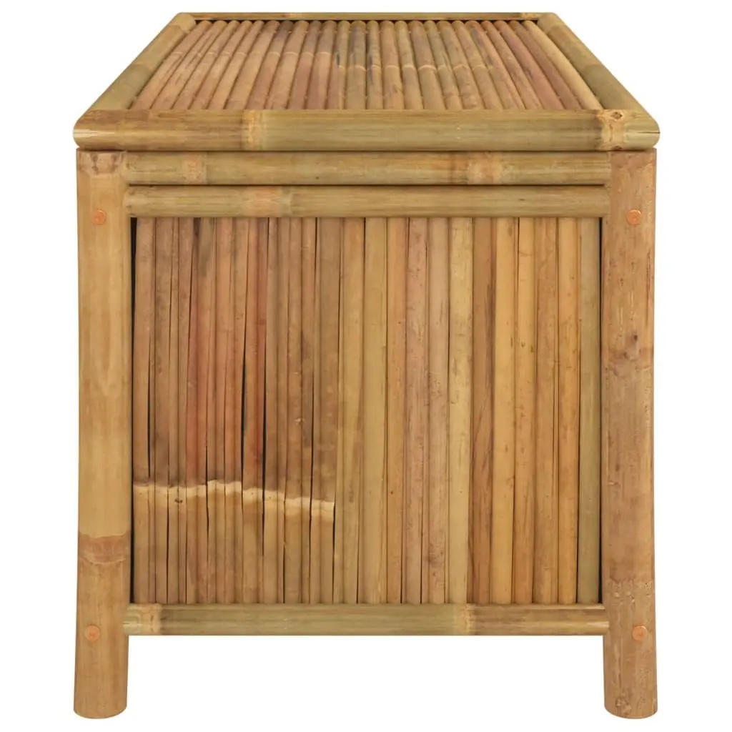 Bamboo Garden Storage Bench 90x52x55cm Outdoor Chest Brown
