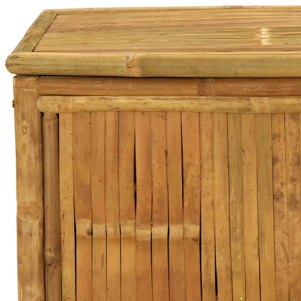 Bamboo Garden Storage Bench 90x52x55cm Outdoor Chest Brown