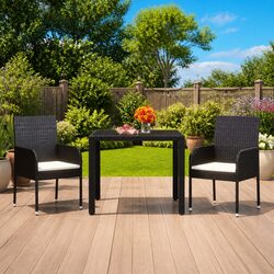 Find Comfort with Our Black Garden Chairs Set of 2