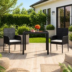 Your New Outdoor Companion: Black Glass Top Garden Table