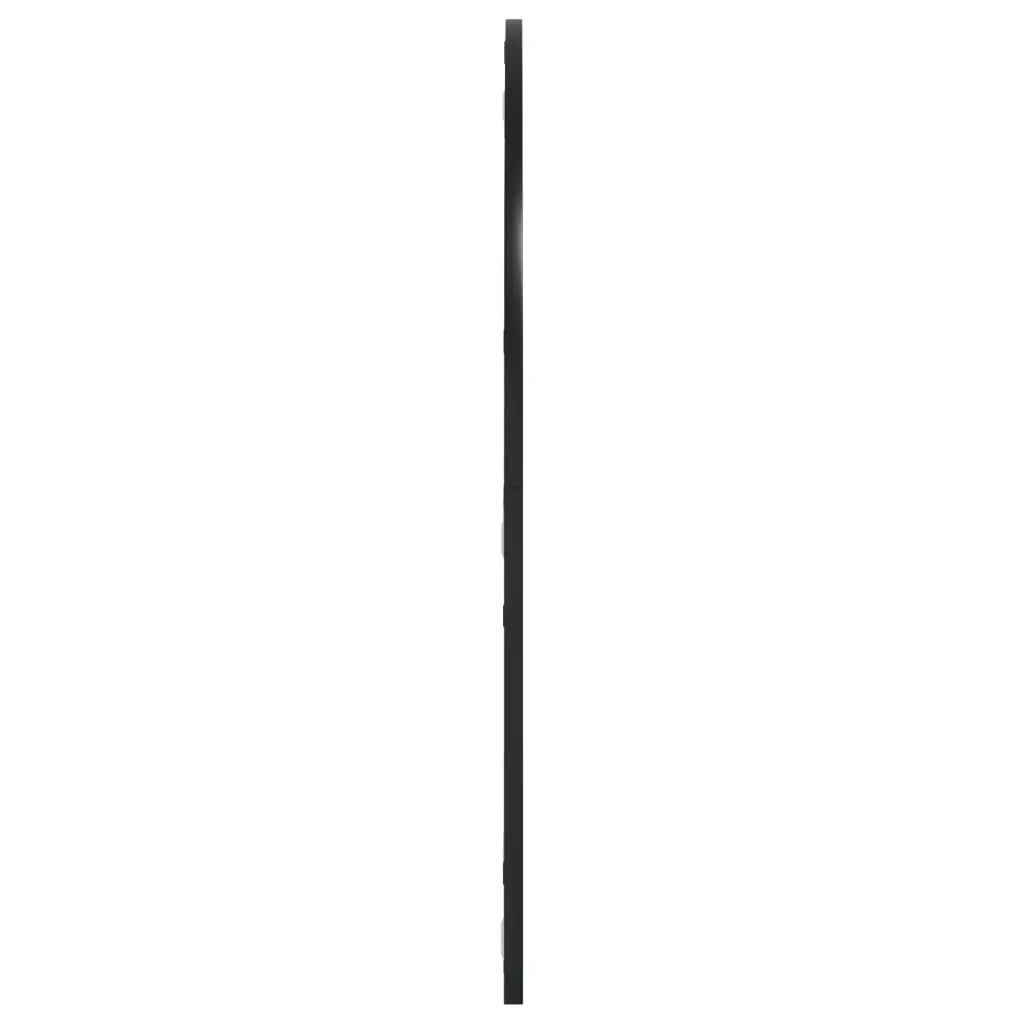 Wall Mirror Black Arched Iron Frame 80x80 cm