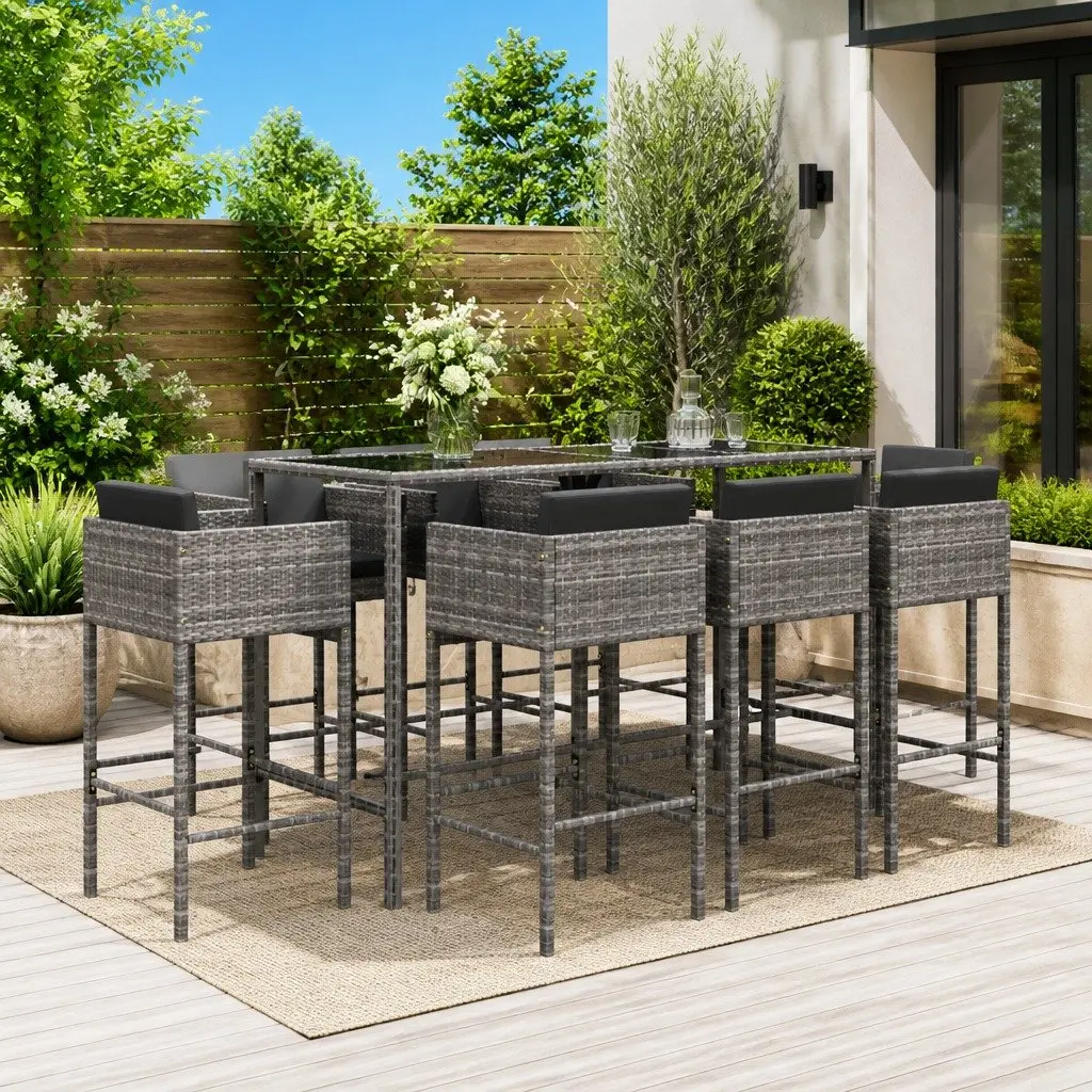 9 Piece Outdoor Bar Set