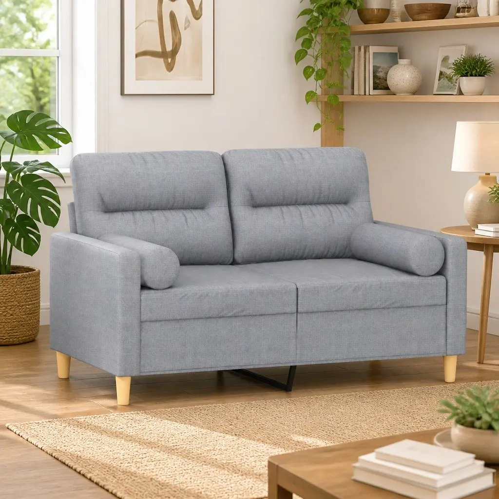 Light Grey 2-Seater Sofa