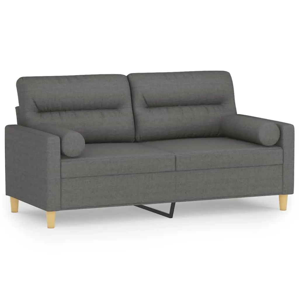 Grey 2-Seater Sofa 140cm