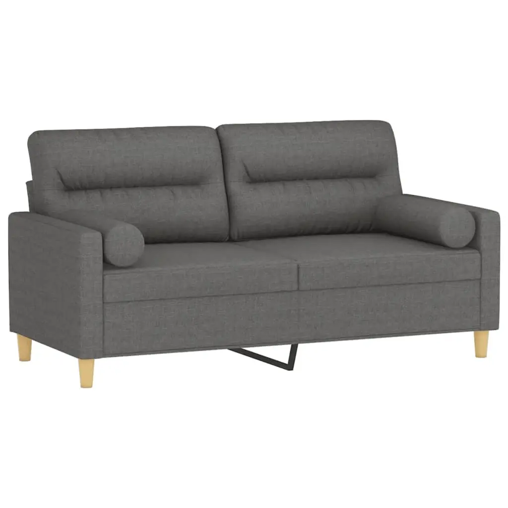 Grey 2-Seater Sofa 140cm