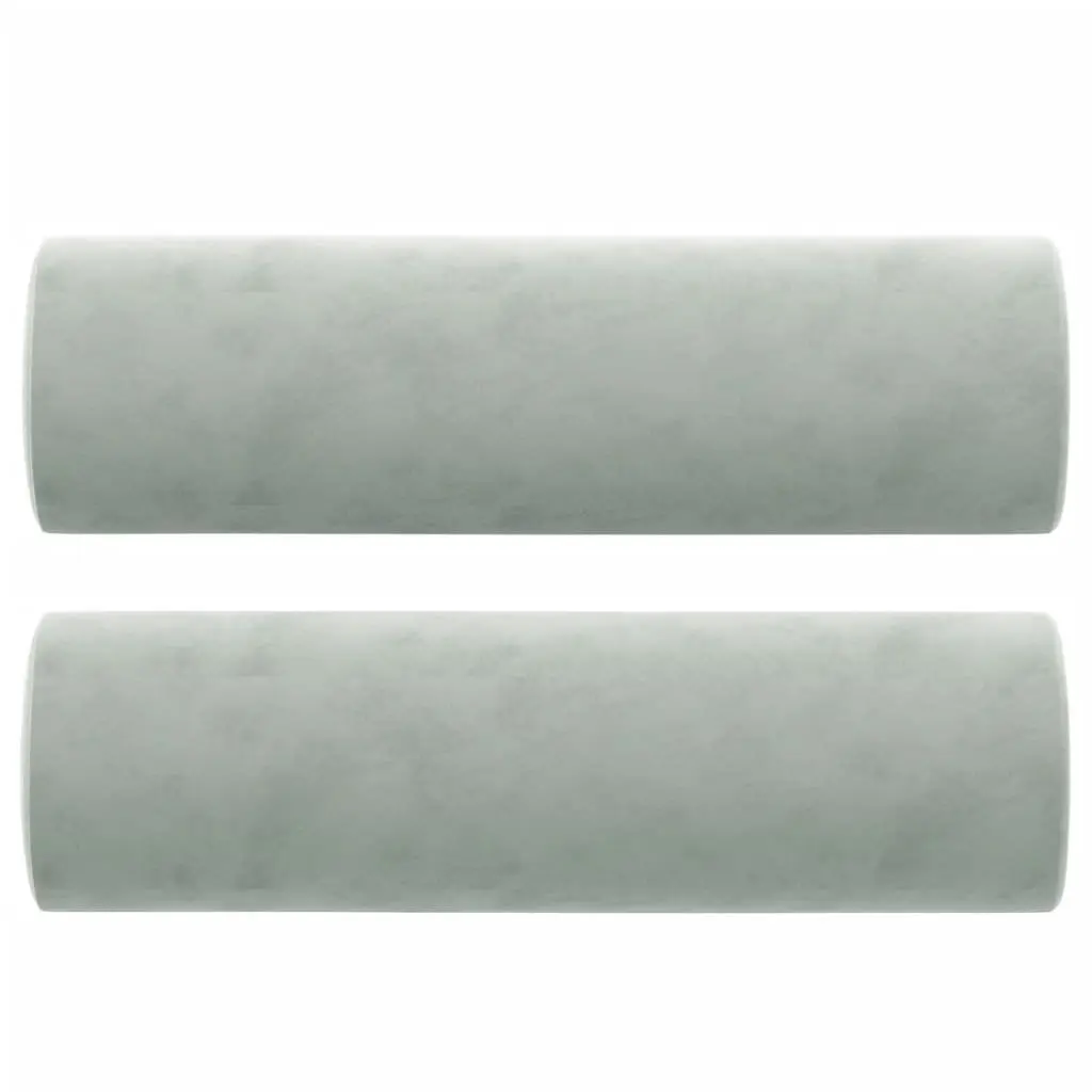 2-Seater Sofa Grey Velvet Modern Lounge Couch 120 cm