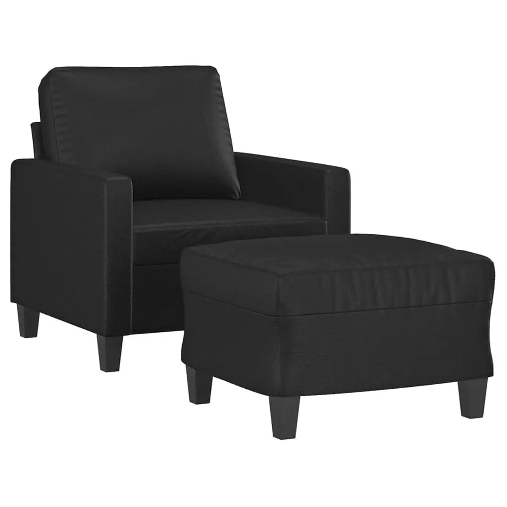 Sofa Chair and Footstool Duo
