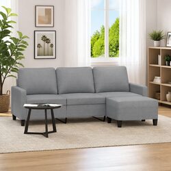 Your New 3-Seater Sofa with Footstool Awaits!