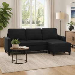 Your 3-Seater Sofa with Footstool for Comfort