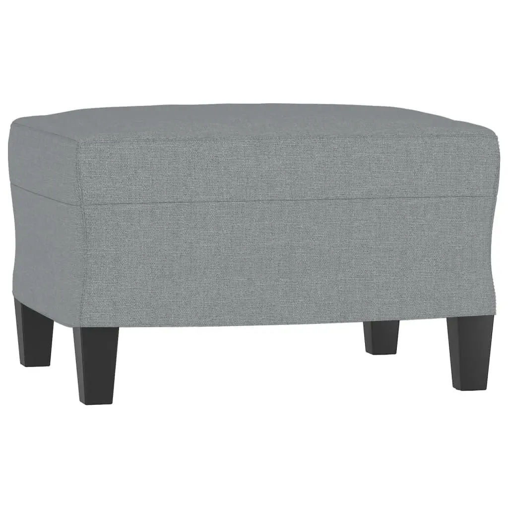 Grey Sofa Chair and Footstool