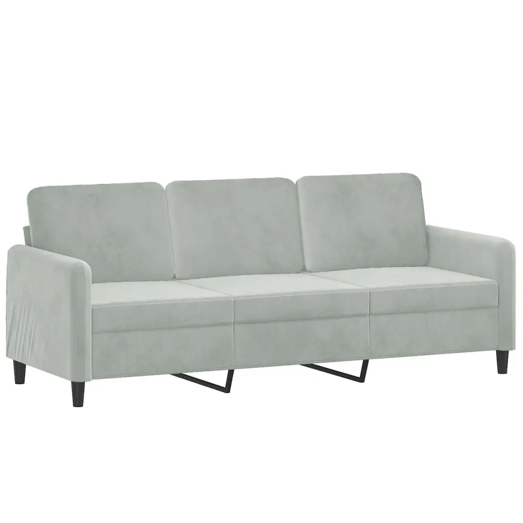 3-Seater Sofa with Footstool