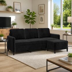 Your New Favorite 3-Seater Sofa with Footstool