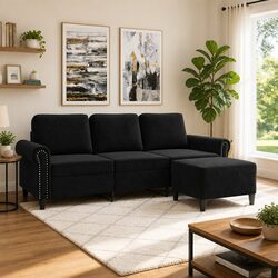 Your New Favorite Spot: 3-Seater Sofa with Footstool