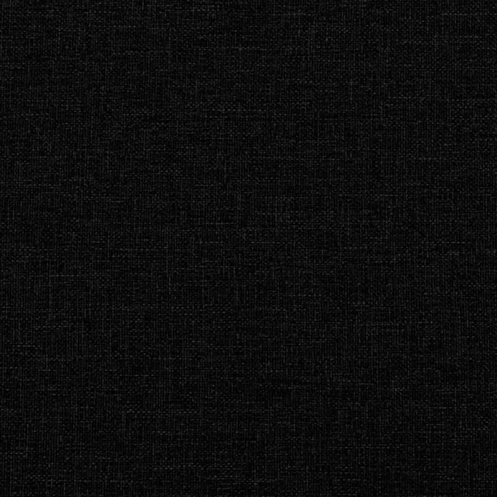 3 Piece Sofa Set Black Fabric Compact Living Room Lounge Suite