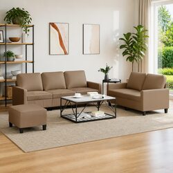 Your New Favorite 3 Piece Sofa Set with Footstool