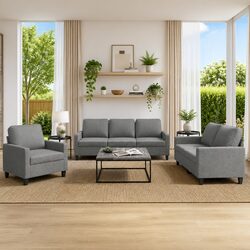 Discover Your New 3 Piece Grey Sofa Set