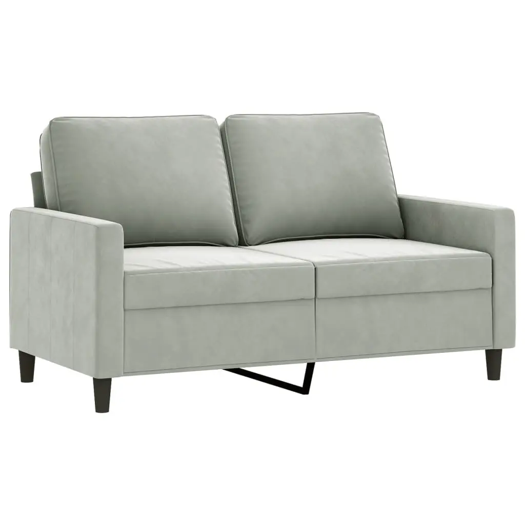 Grey Velvet Sofa Set