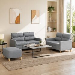 Your Perfect 3 Piece Sofa Set with Footstool Awaits