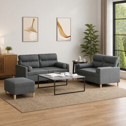 Friendly Grey Lounge Sofa Set for Your Living Room