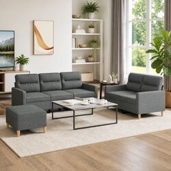 Your Perfect 3 Piece Grey Sofa Set for Relaxation