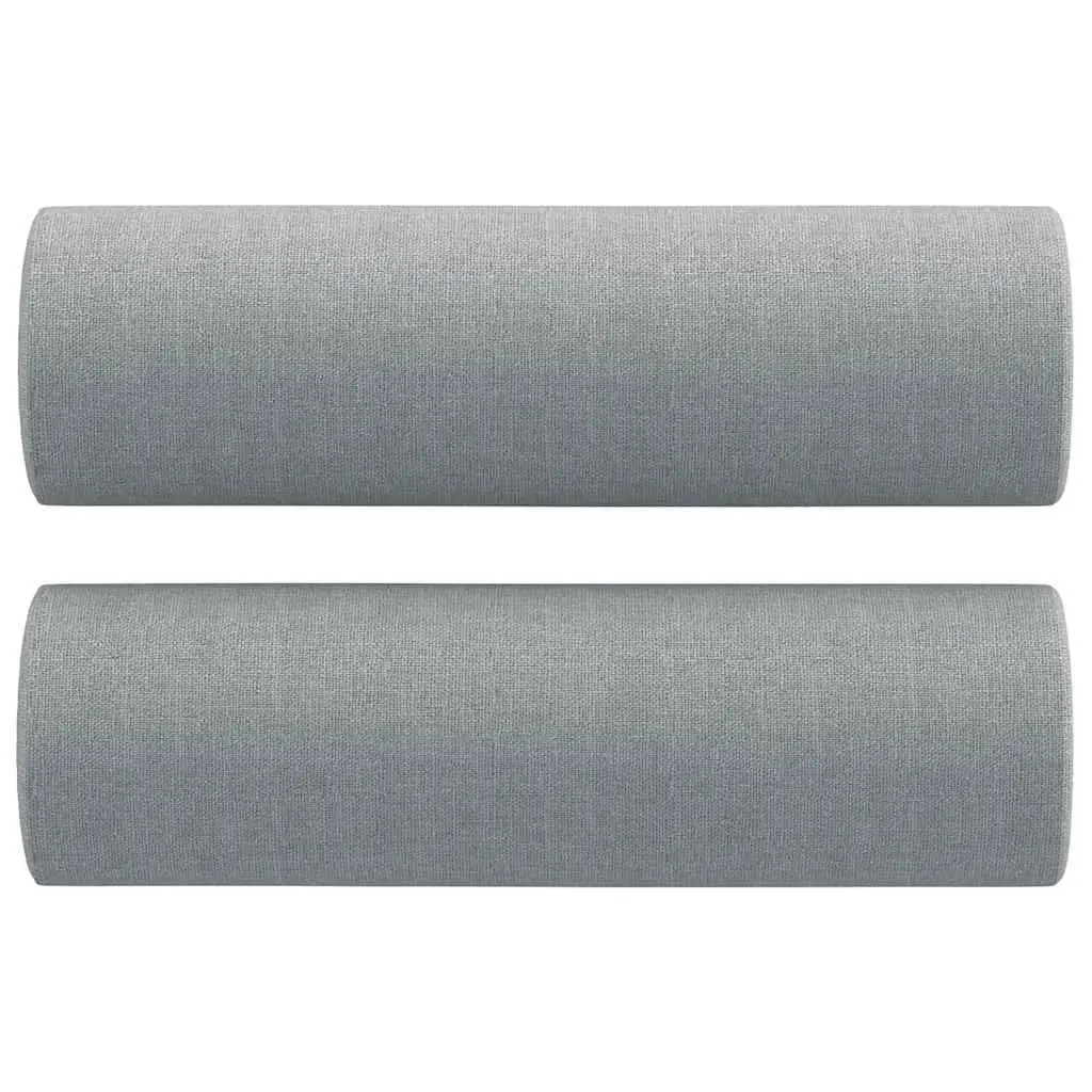 Grey 2-Piece Sofa Set with Pillows