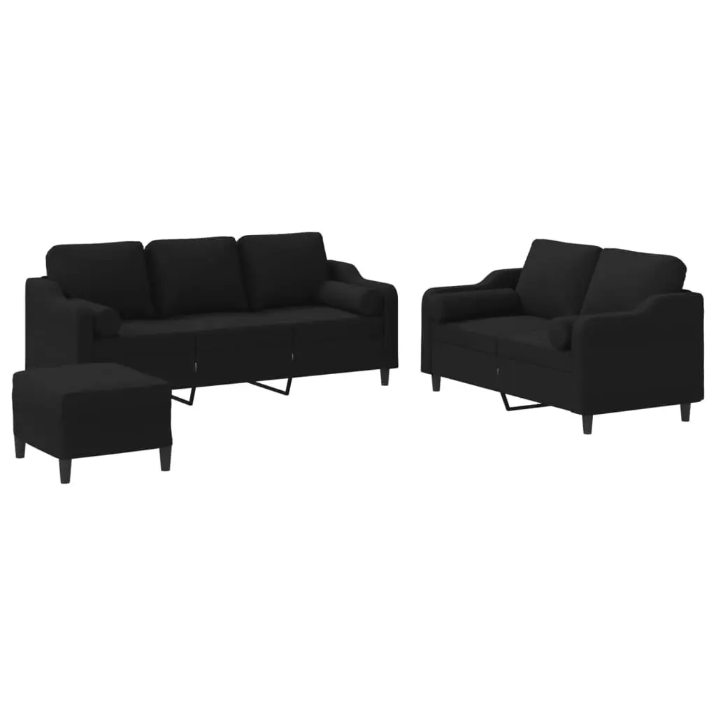 Black Sofa Set