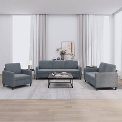 Grey Velvet Sofa Set for Relaxation