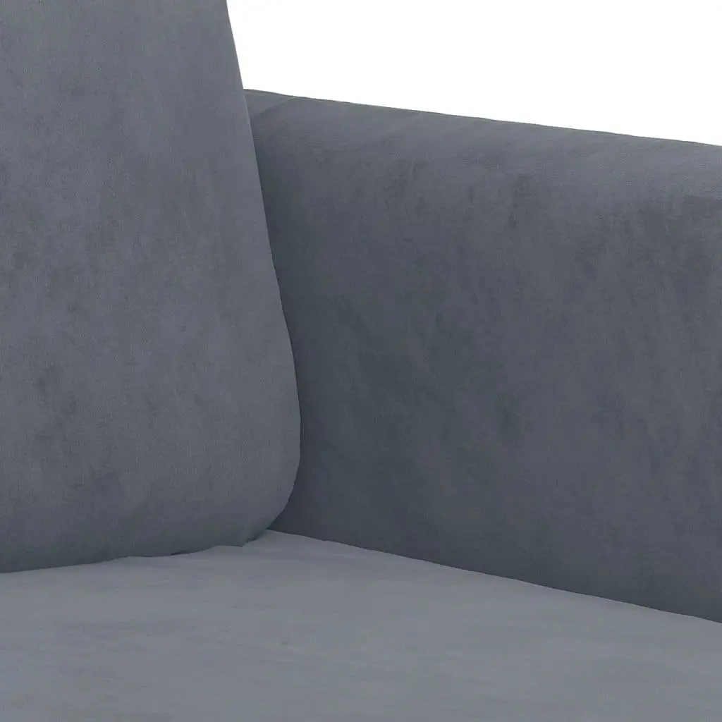 Grey Velvet Sofa Set for Relaxation