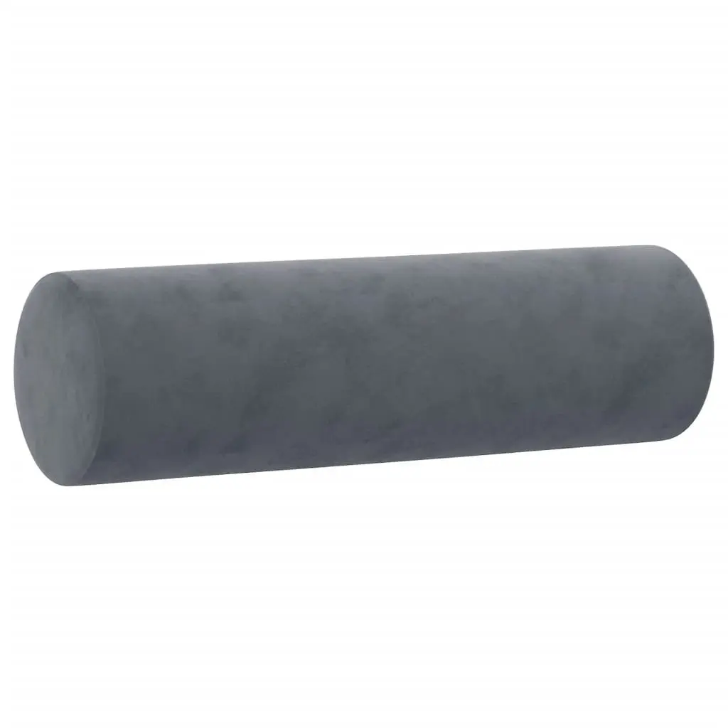 4 Piece Sofa Set Grey Velvet with Pillows Footstool Living Room Furniture