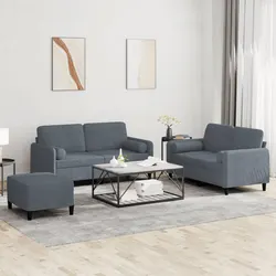 Your Perfect Grey Velvet Sofa Set Awaits You