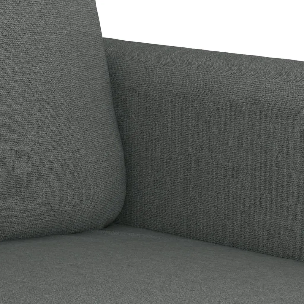 4 Piece Sofa Set in Grey Fabric