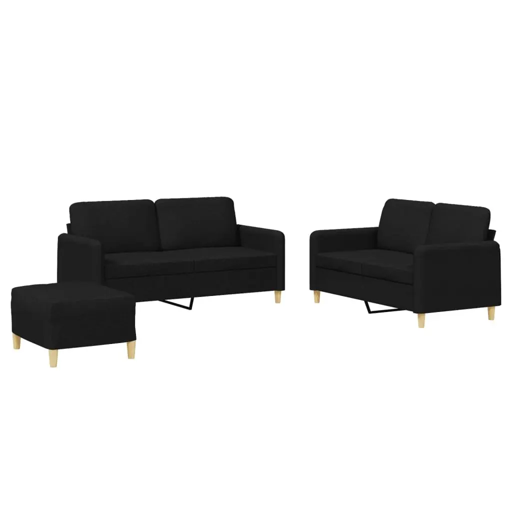3 Piece Sofa Set with Cushions