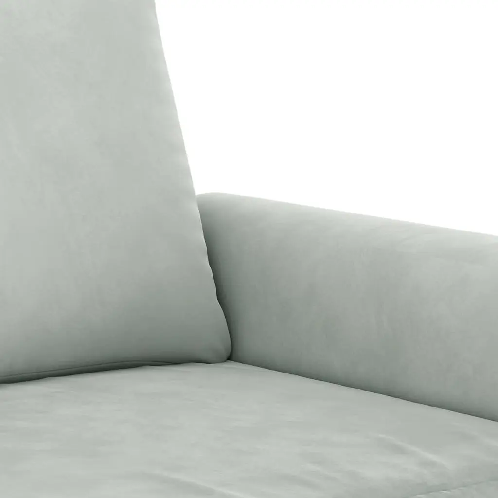 Grey Velvet Sofa Set